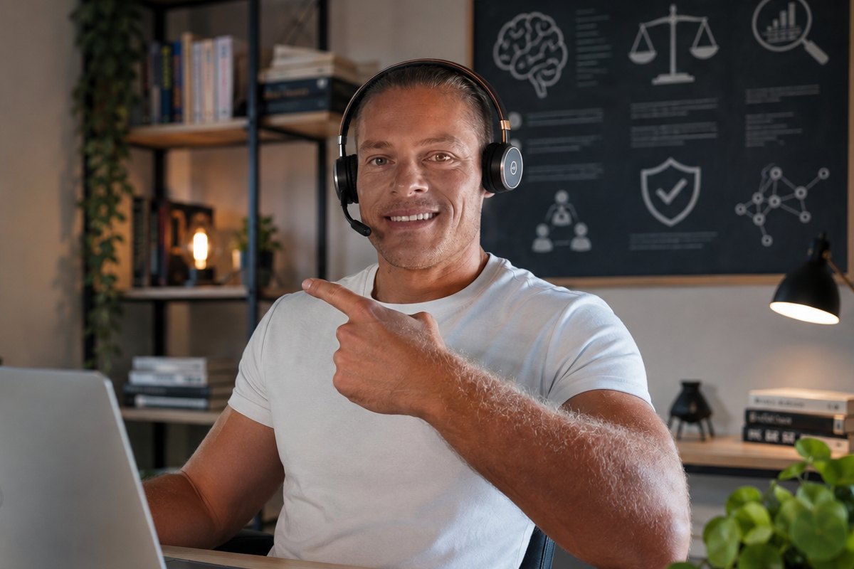 Coach Cedric im Online-Coaching zu Harm Reduction und klar abgegrenzten Spezialthemen
